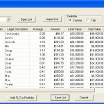 Tax Lien Software Import Screen