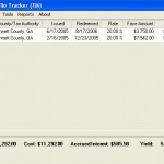 Main Tax Lien Screen